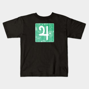 Jupiter Planet Symbol Square Monogram Kids T-Shirt